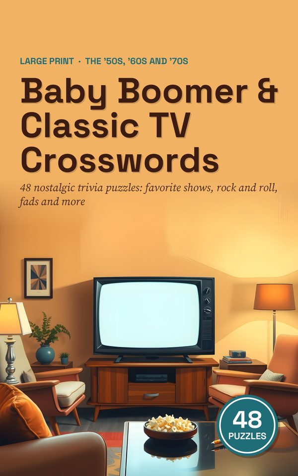 Cover of Baby Boomer & Classic TV Crosswords