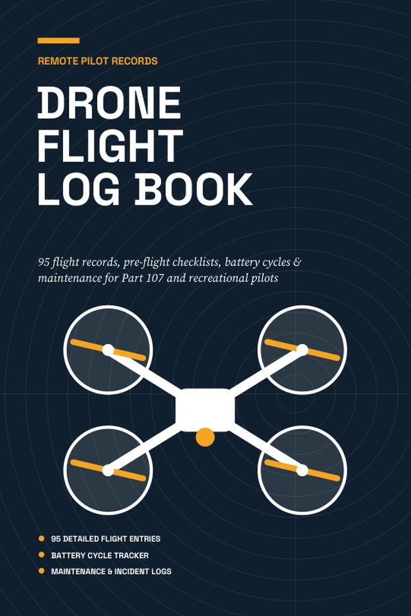 Cover of Drone Flight Log Book
