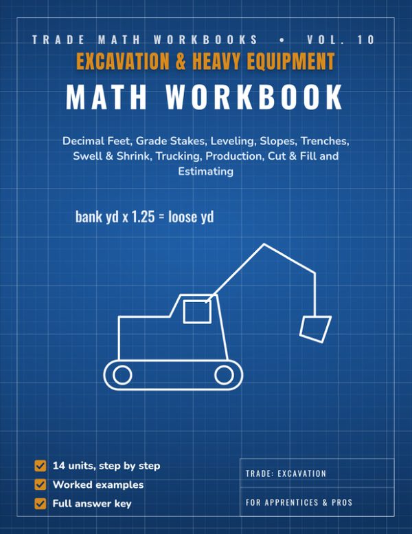 Cover of Excavation & Heavy Equipment Math Workbook
