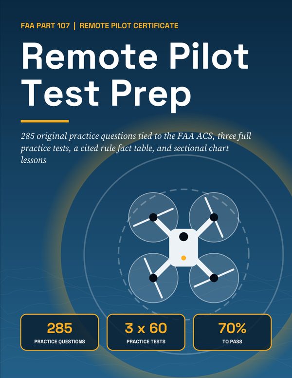 Cover of FAA Part 107 Remote Pilot Test Prep