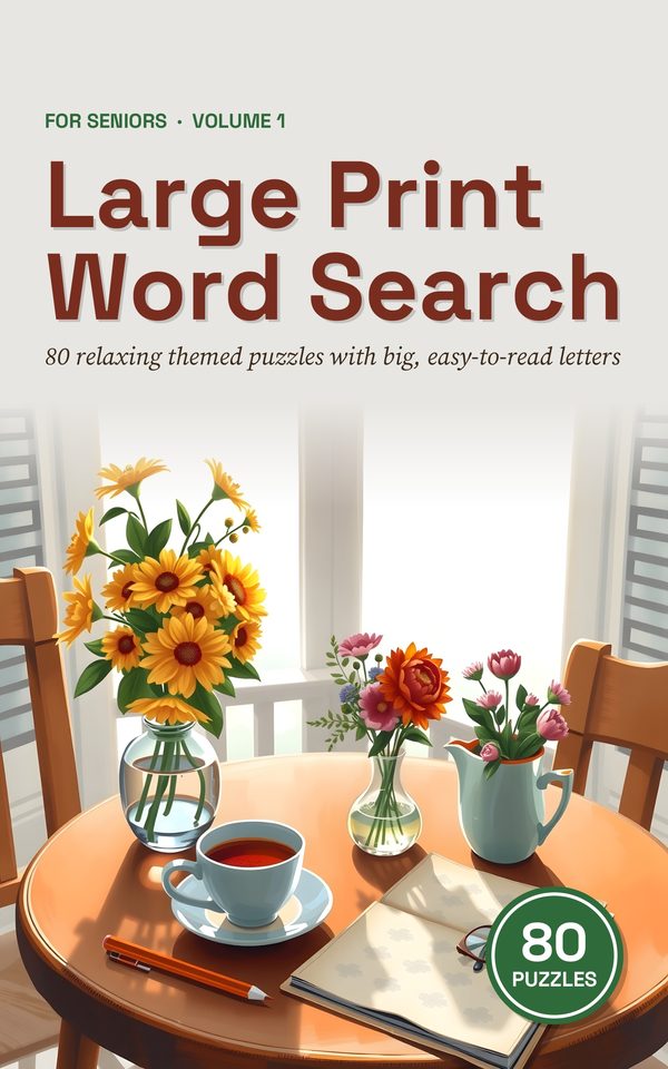 Cover of Large Print Word Search for Seniors