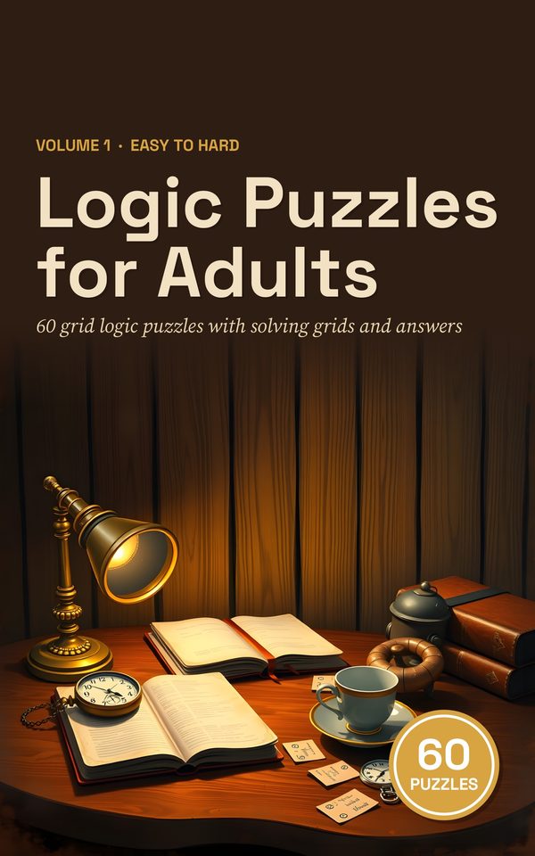 Cover of Logic Puzzles for Adults