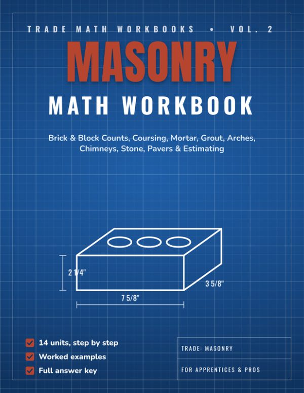 Cover of Masonry Math Workbook