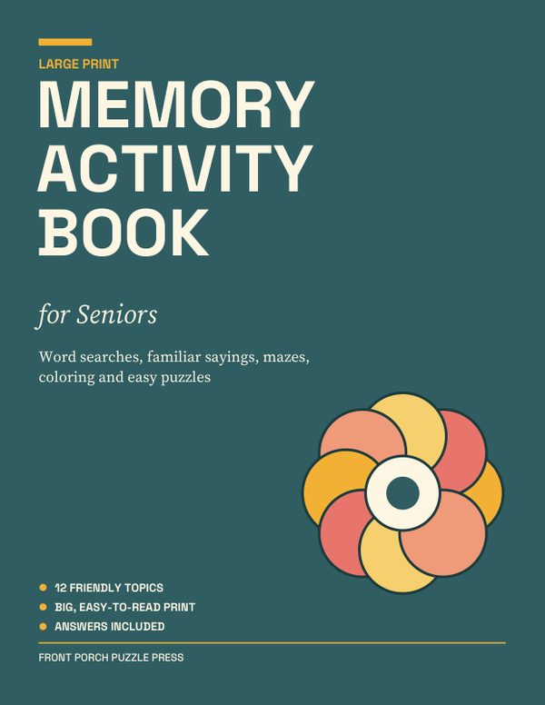 Cover of Memory Activity Book for Seniors
