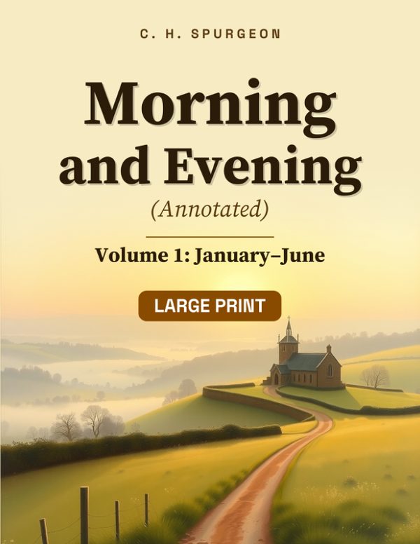 Cover of Morning and Evening (Annotated), Large Print, Volume 1