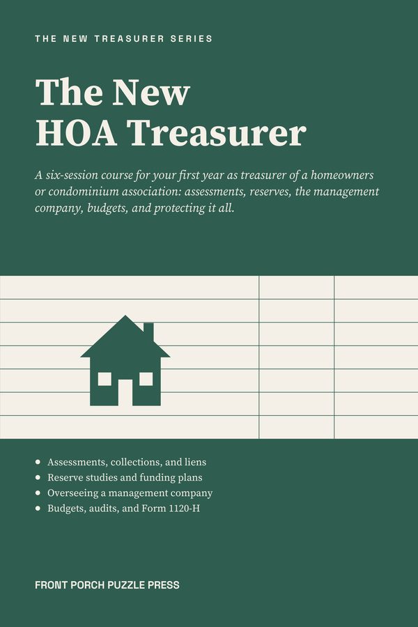 Front cover of The New HOA Treasurer