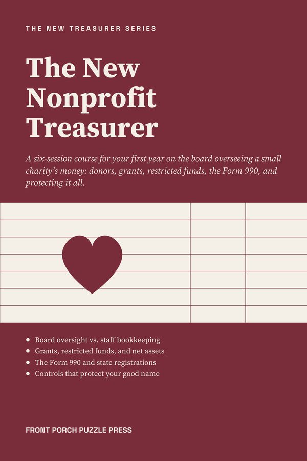 Front cover of The New Nonprofit Treasurer