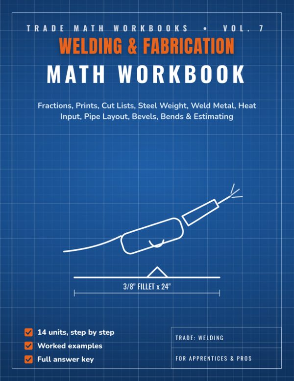 Cover of Welding & Fabrication Math Workbook