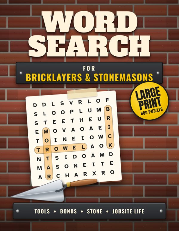 Cover of Word Search for Bricklayers & Stonemasons