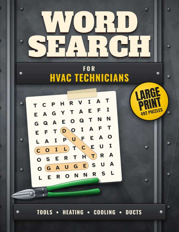 Cover of Word Search for HVAC Technicians