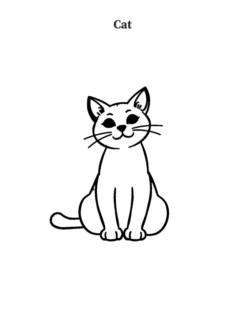 Animal Coloring Pages for Seniors: Farm & Friends Memory Care Printable: Preview 2