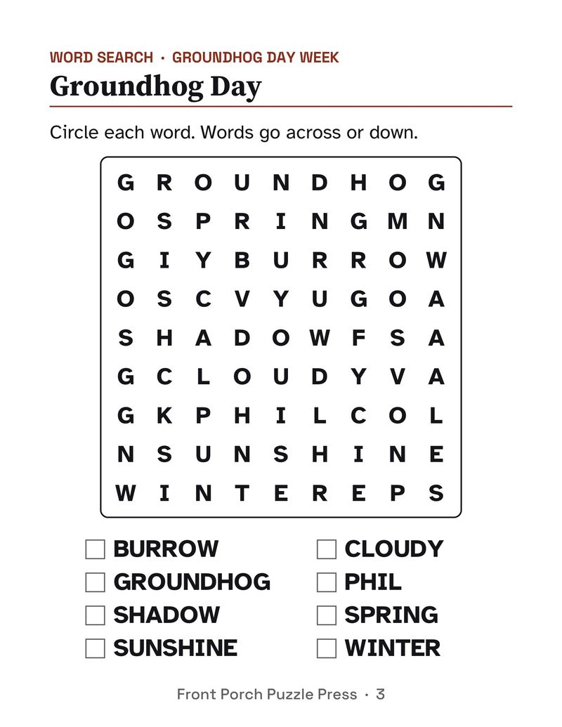 Easy February Activities for Memory Care: Extra Large Print Dementia Activity Packet: P03