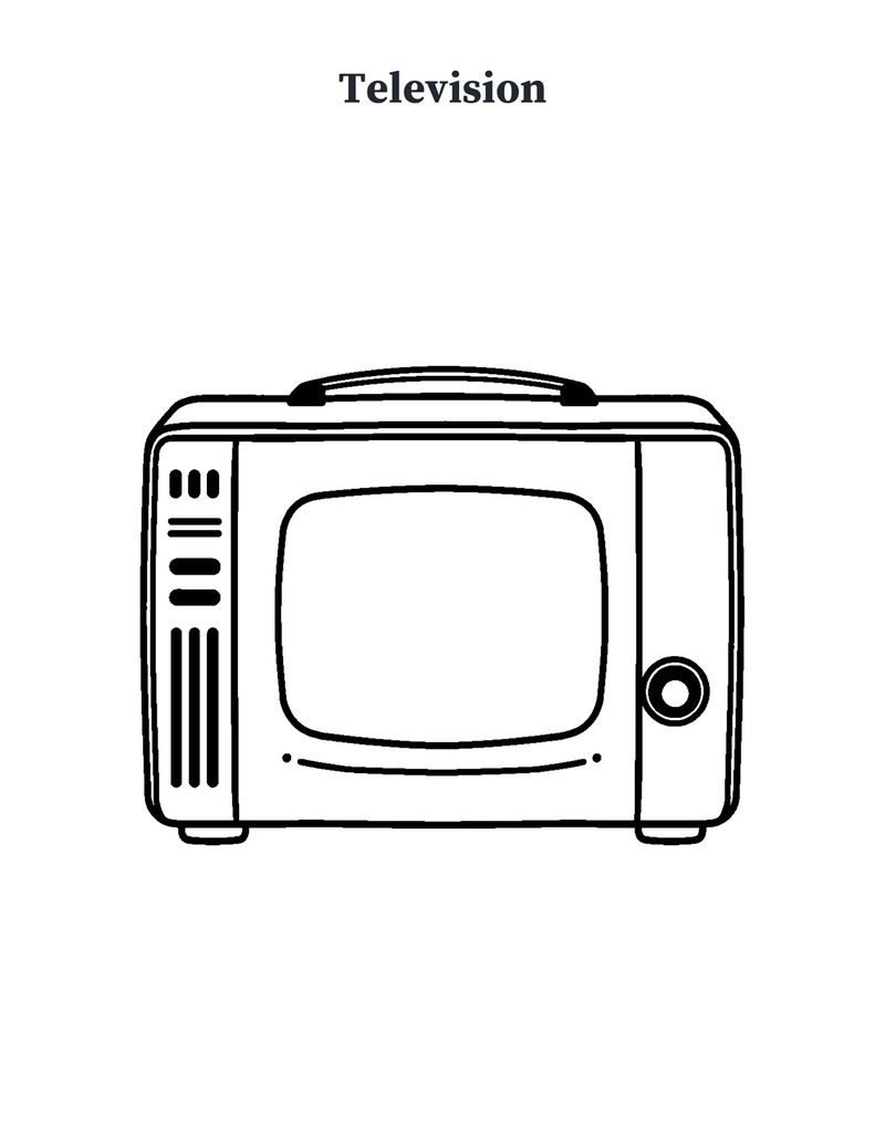 Nostalgic Coloring Pages for Seniors: Remember When Memory Care Printable: Preview 4
