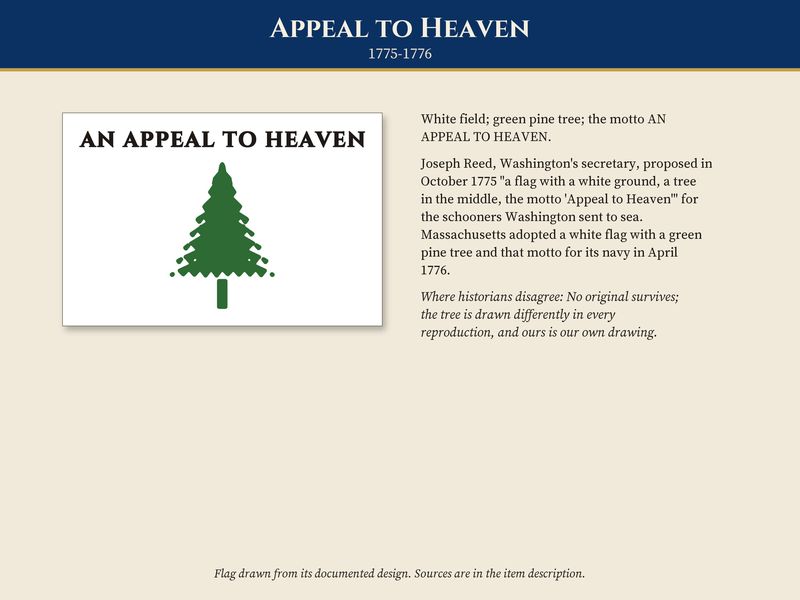 Pine Tree Flag Ornament: An Appeal to Heaven Ceramic Christmas Keepsake: History